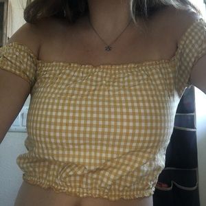 brandy melville off the shoulder top